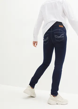 Těhotenské termo džíny, Skinny • tmavě modrý denim • bonprix obchod