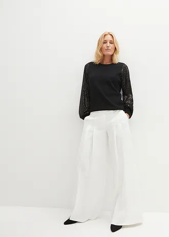 Pull en fine maille douce • noir • Boutique bonprix