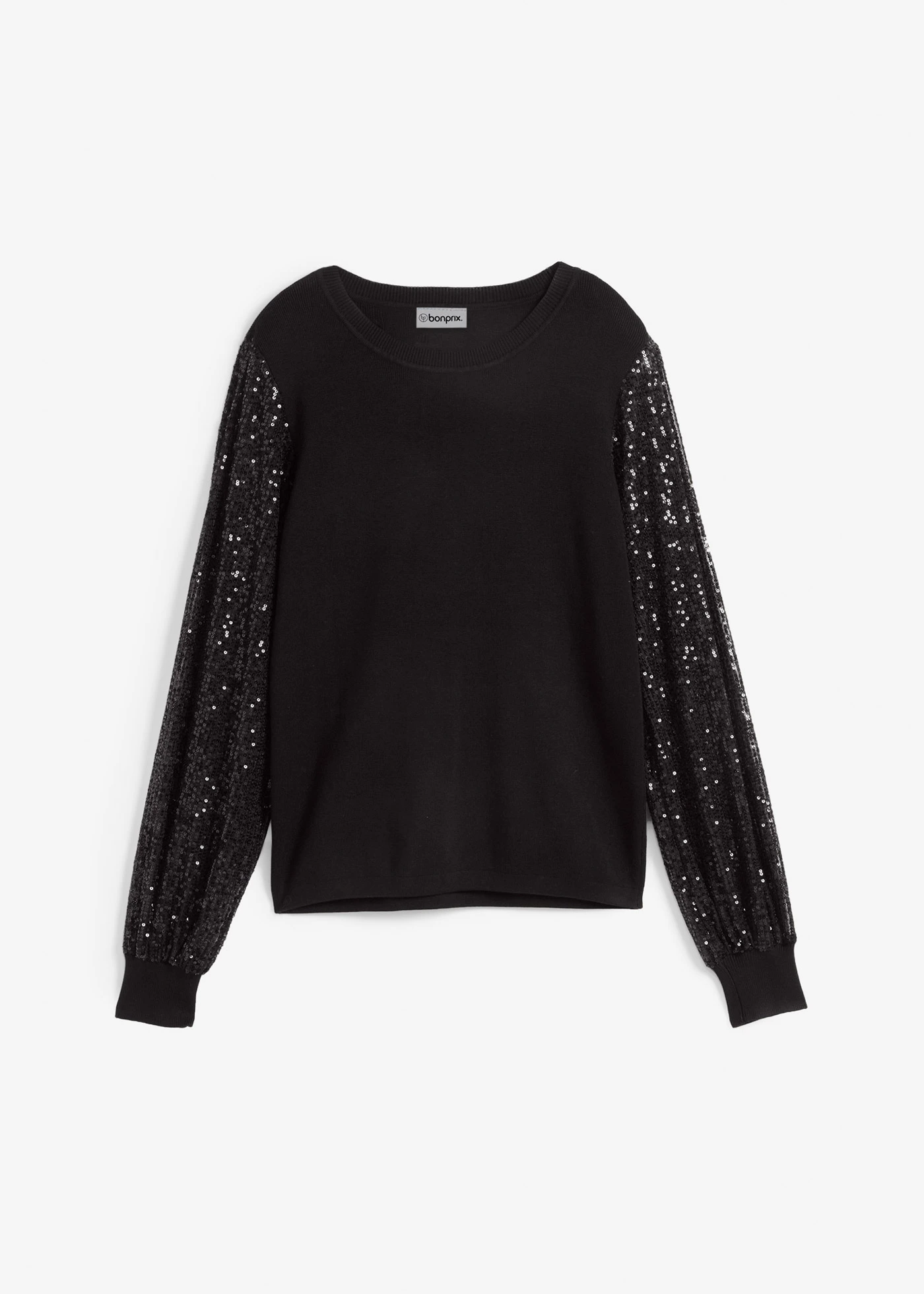Pull en fine maille douce • noir • Boutique bonprix