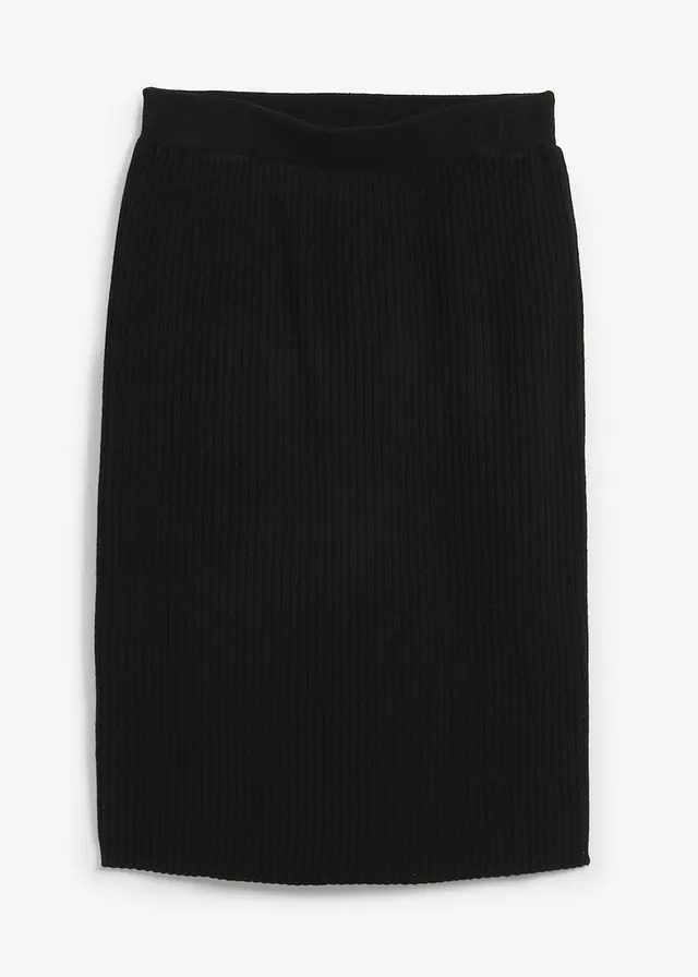 Pletená sukňa z jemného viskózového mixu