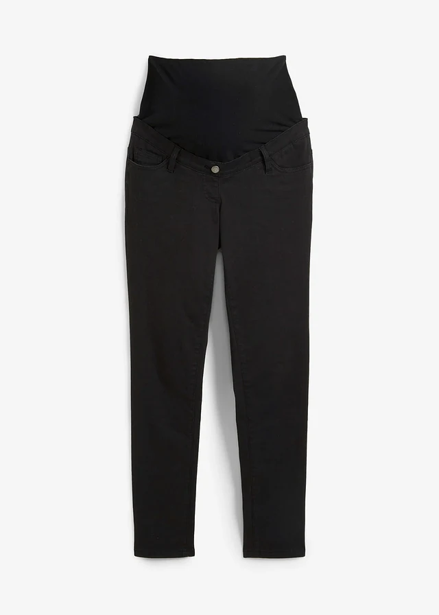 Pantalon de grossesse extensible, slim, Couleur: noir