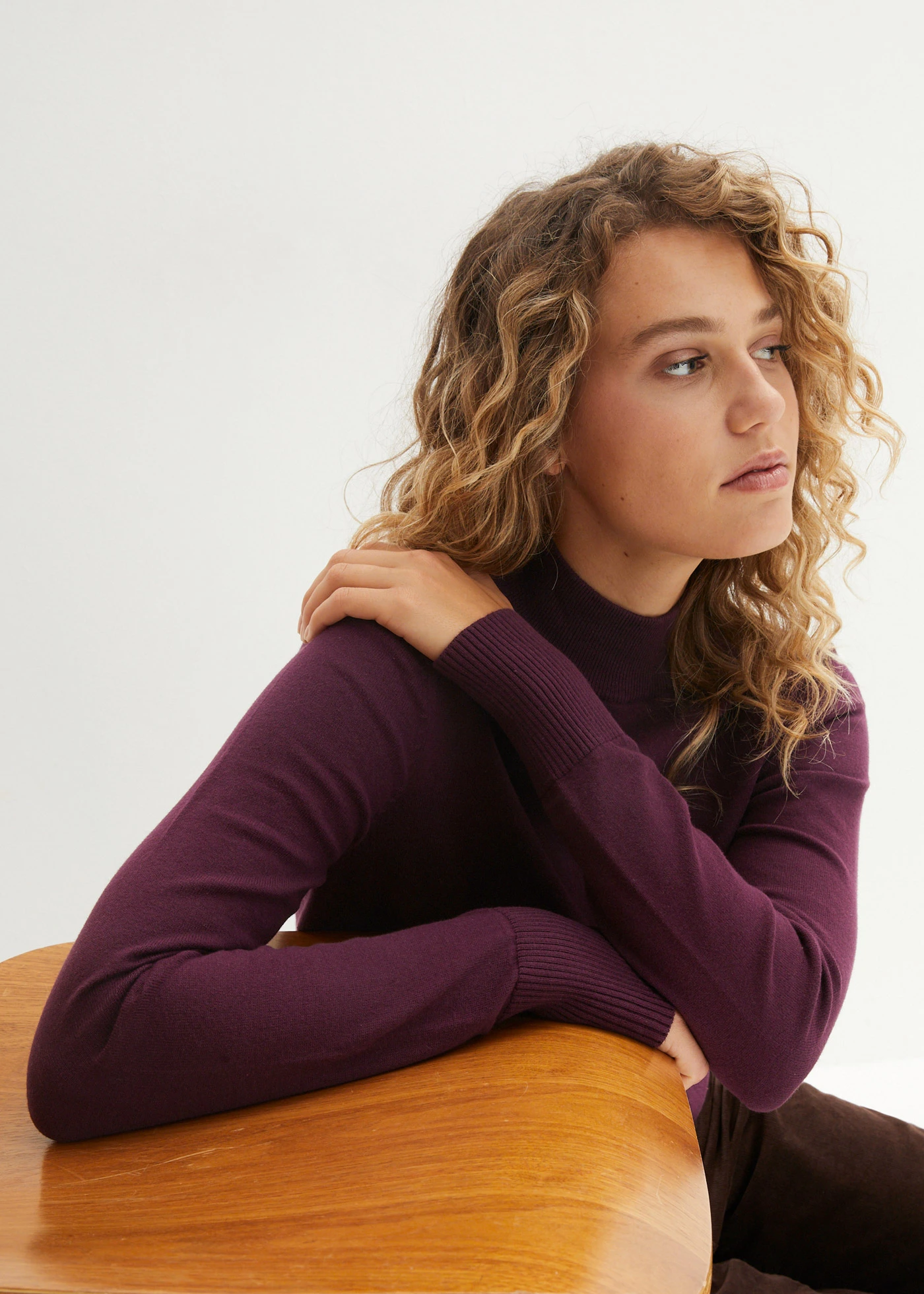 Fijngebreide trui • vlierbes • bonprix online shop