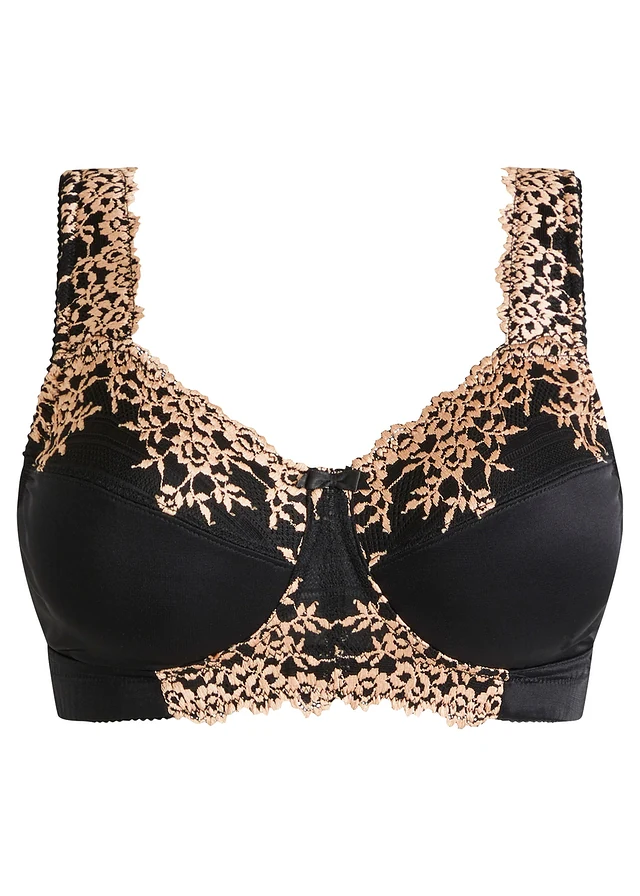 Soutien-gorge grand maintien sans armatures, bretelles rembourrées