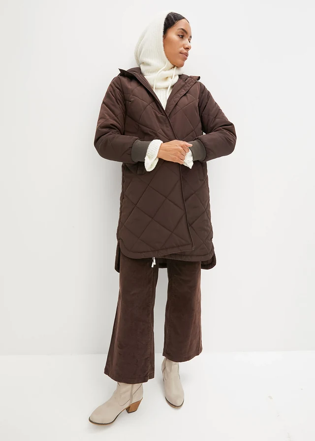 Manteau court à capuche, matelassé • marron foncé • product-page.page-title-suffix