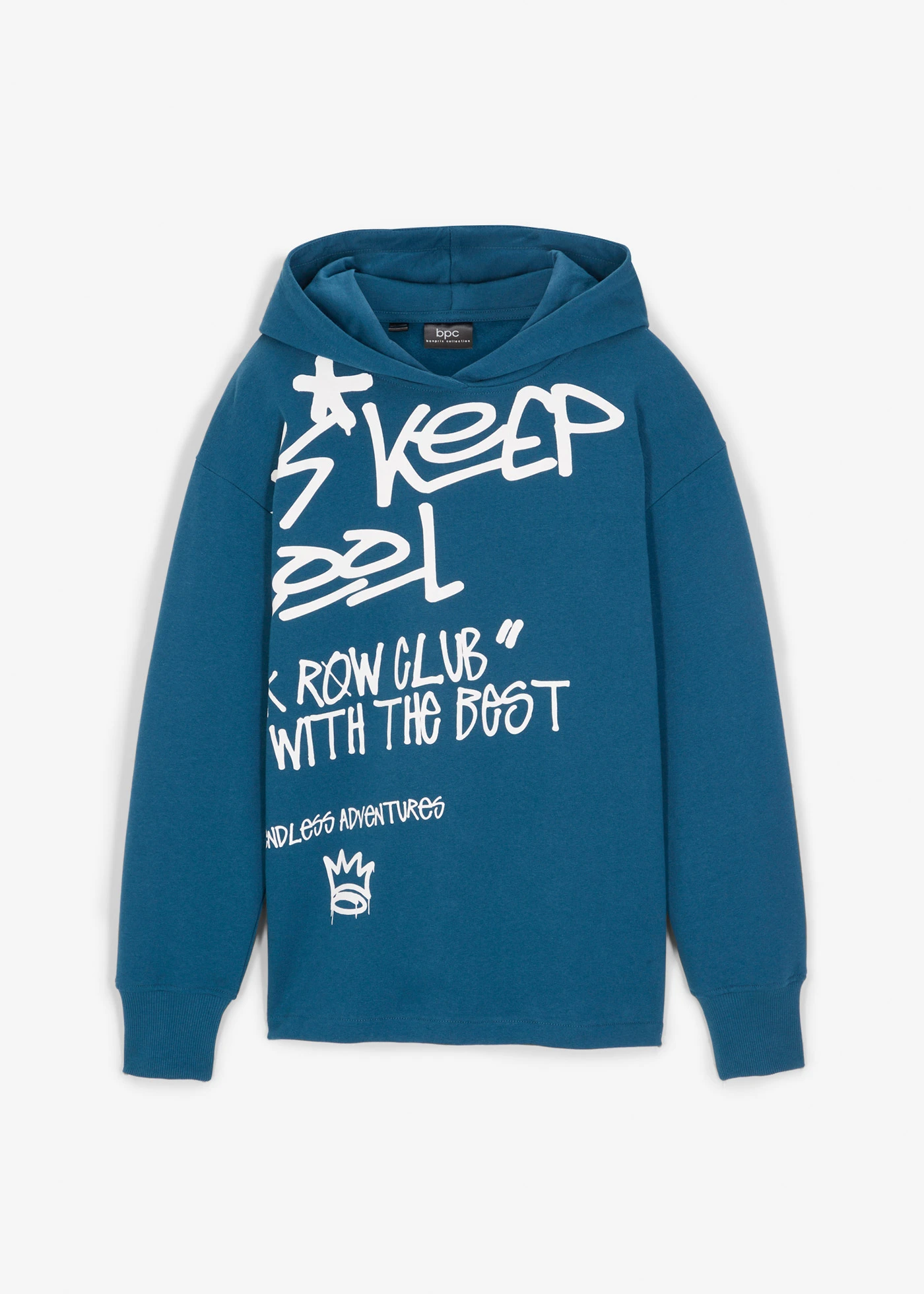 Sweat-shirt à capuche garçon, Oversized • pétrole • Boutique bonprix