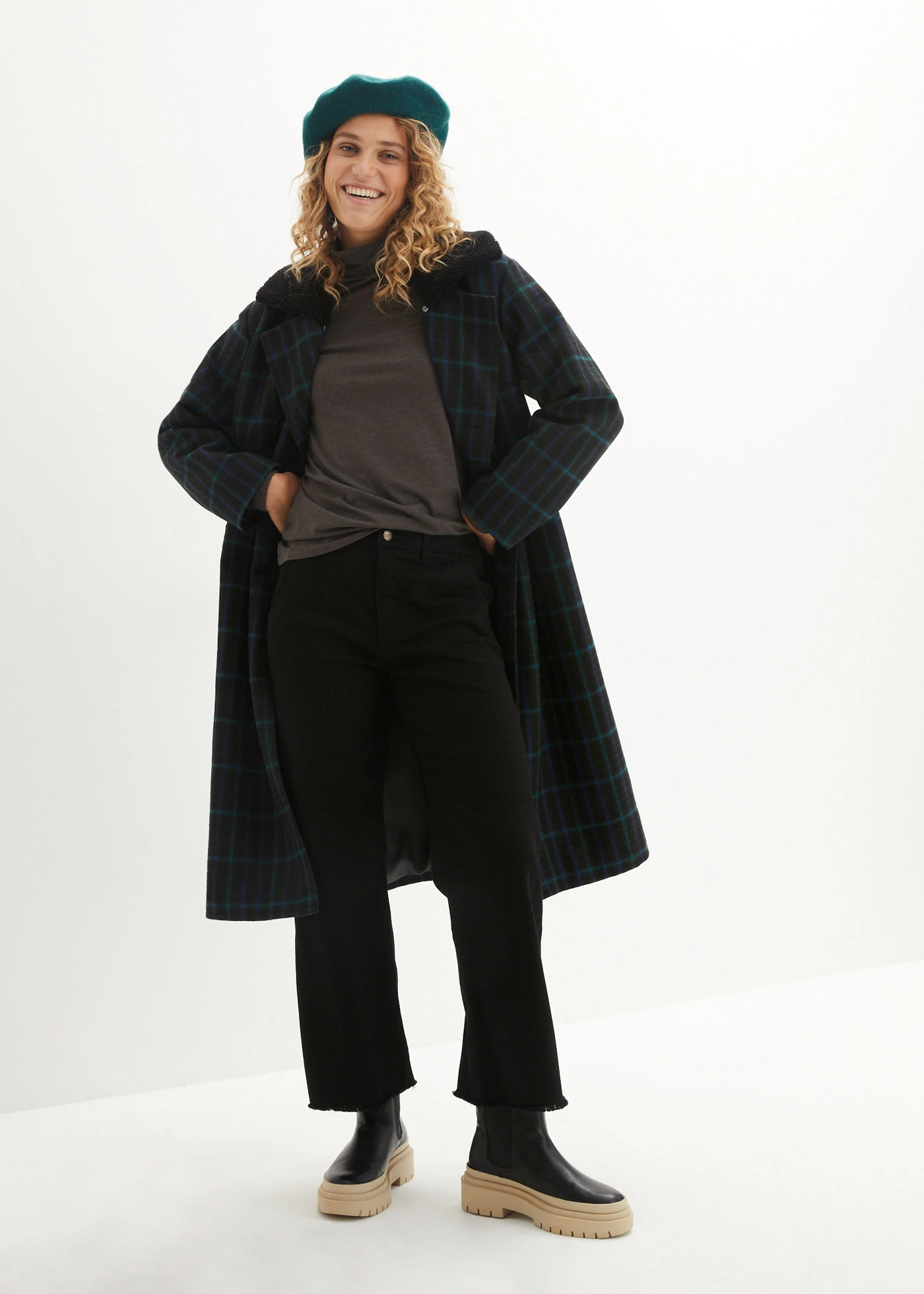 Bluză cu mâneci lungi (set/2 buc.) • negru+antracit melanj • magazin bonprix