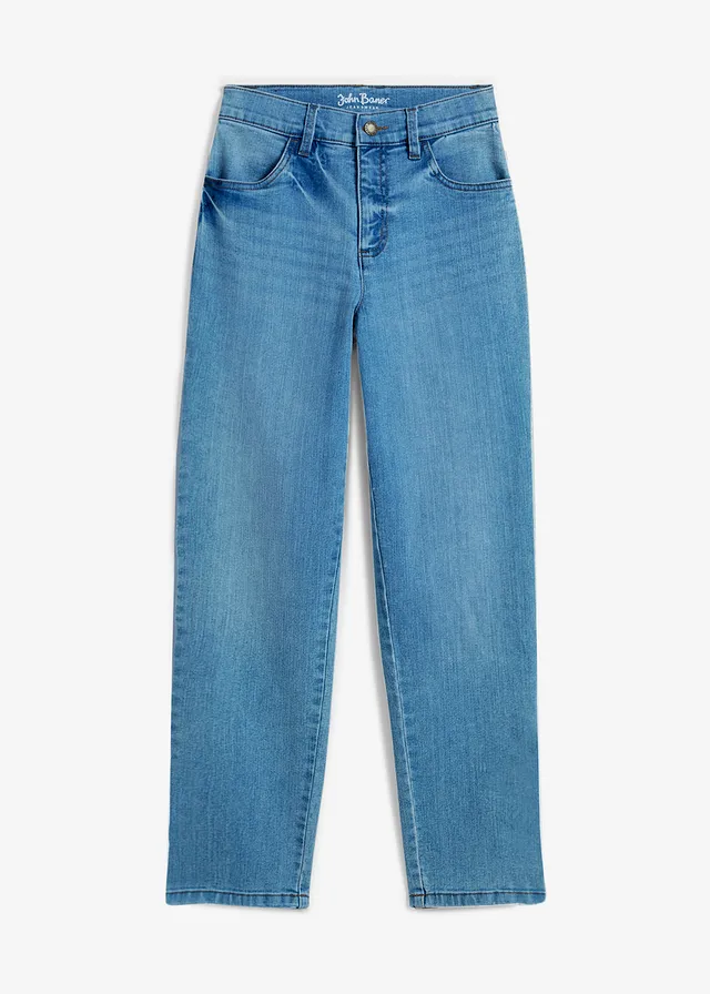 Blugi stretch loose fit, conici