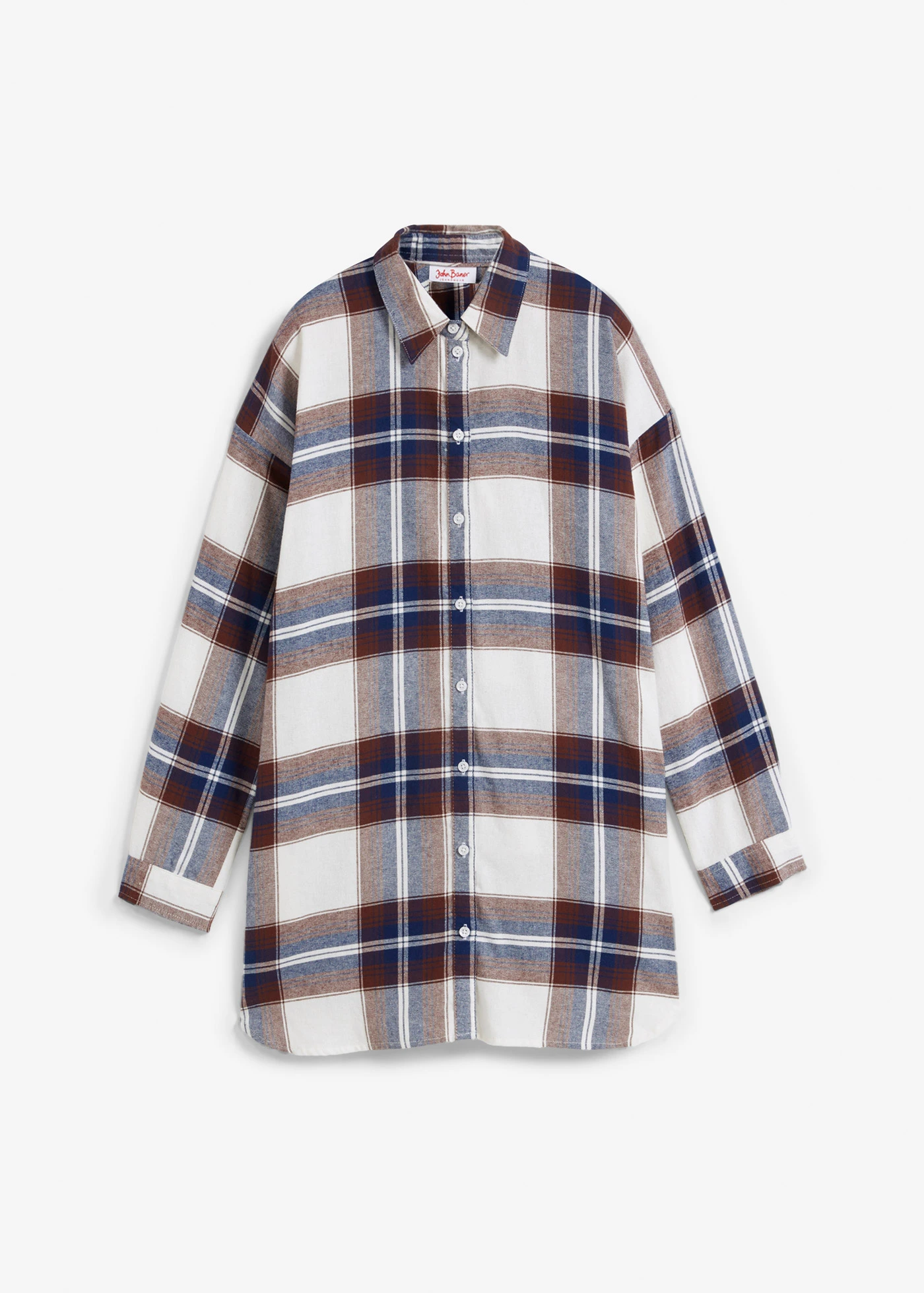 Cămașă din flanel din bumbac 100% • bleumarin cadrilat • magazin bonprix