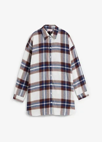 Cămașă din flanel din bumbac 100% • bleumarin cadrilat • magazin bonprix