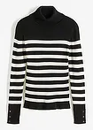 noir-écru rayé