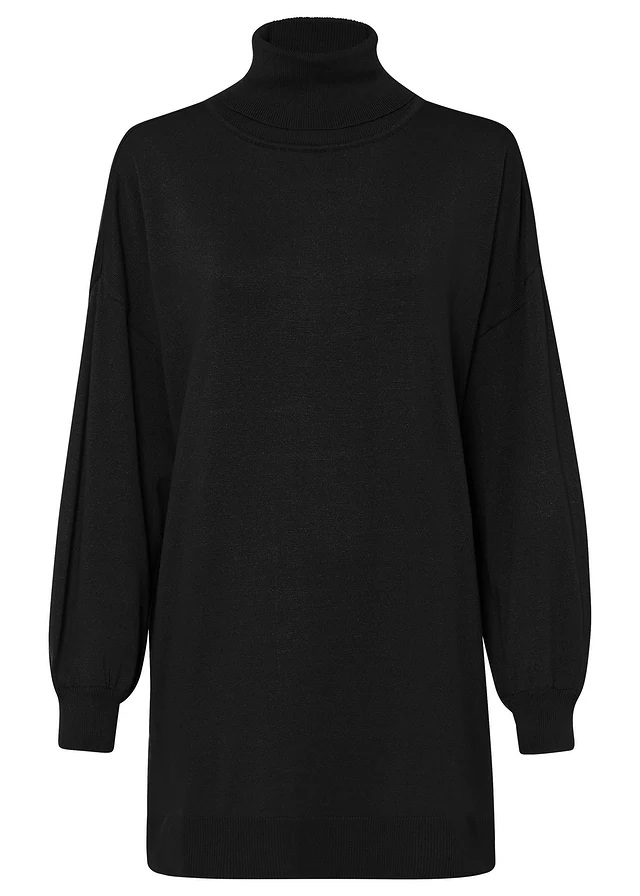 Pull à col roulé en viscose mélangée