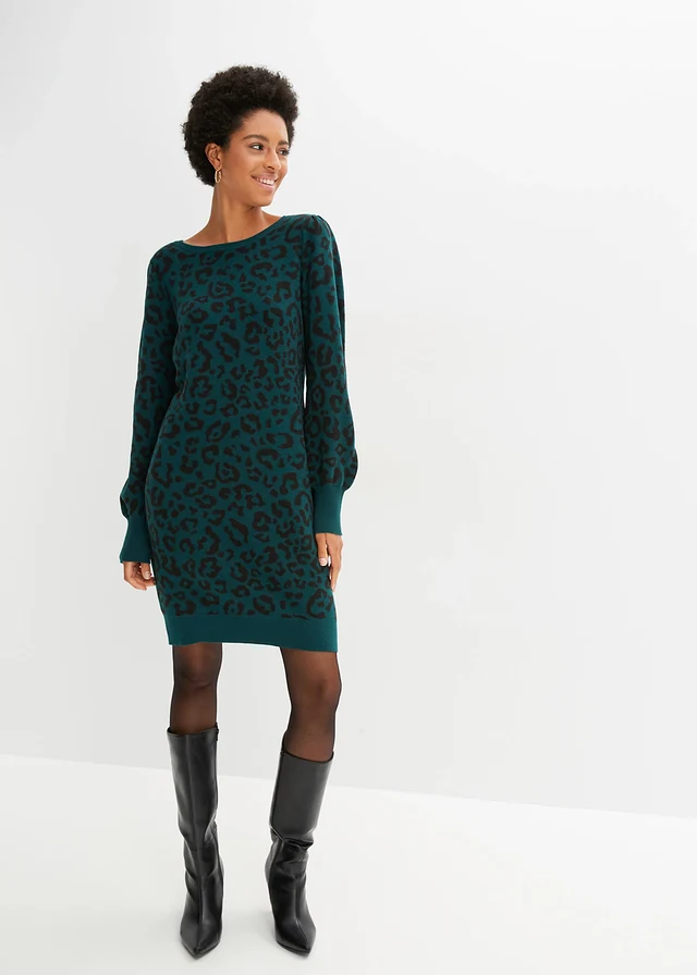 Robe en maille • vert foncé • product-page.page-title-suffix