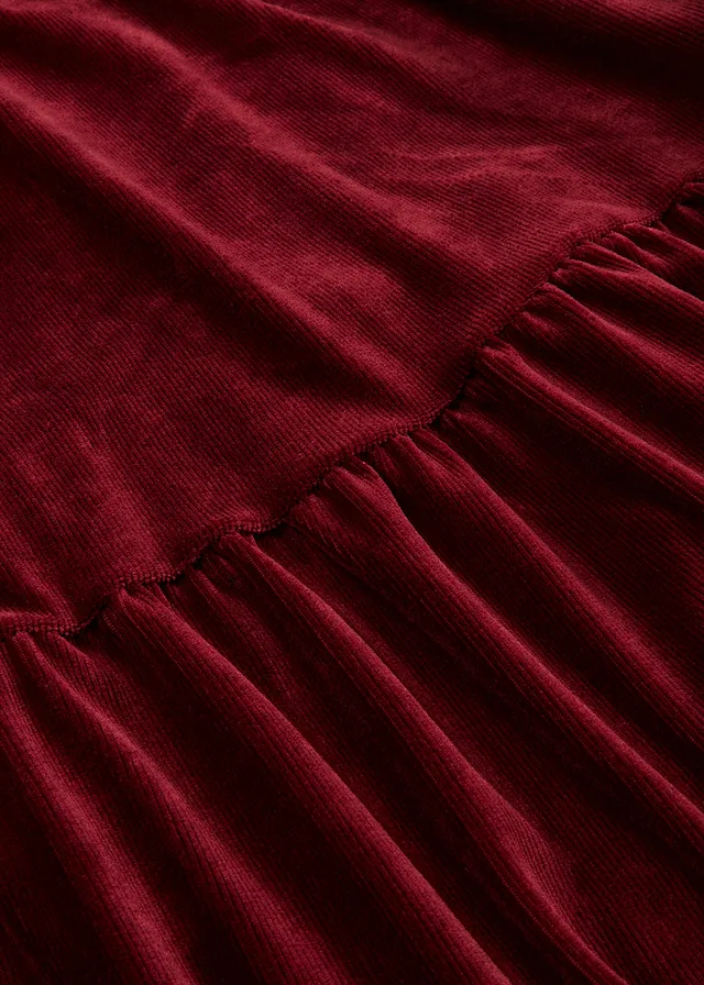 Mini jurk van elastisch fluweel • esdoornrood • product-page.page-title-suffix