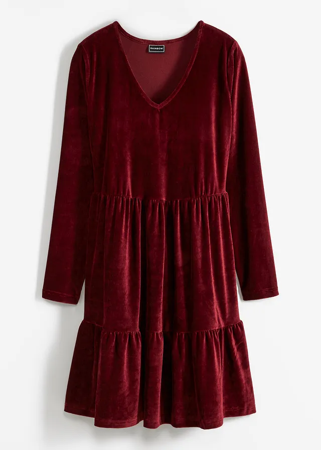 Robe courte en velours extensible