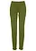 Kalhoty bez zapínání ze směsi s viskózou, barva: tmavě mechová