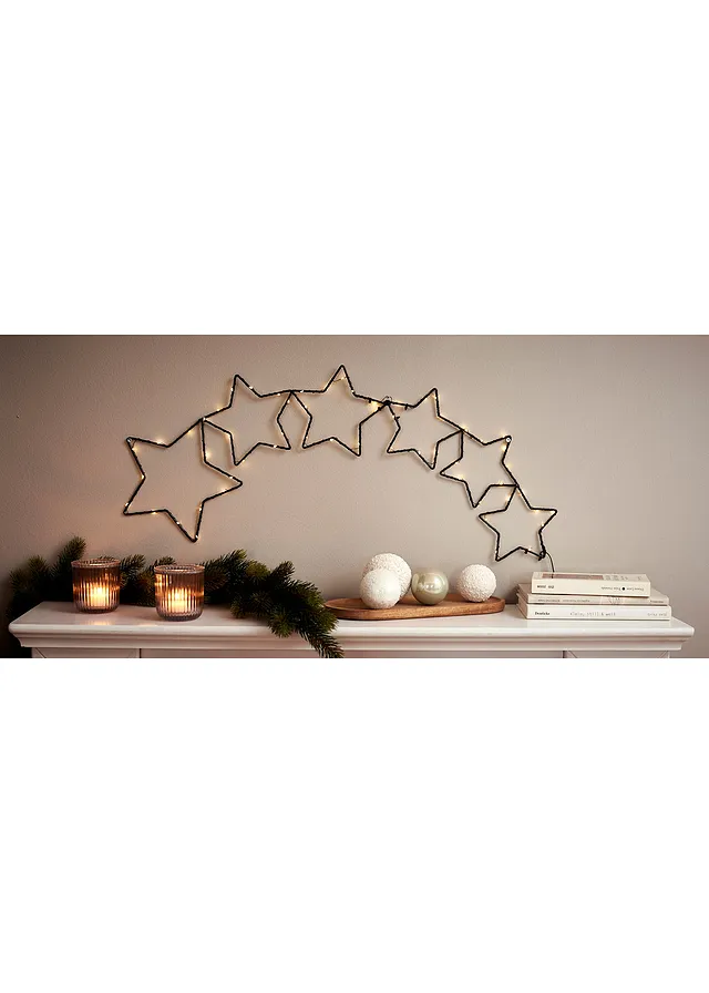 Obiect deco cu LED, cu steluţe