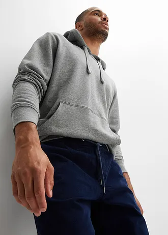 Manšestrové kalhoty bez zapínání, Regular Fit, Straight • tmavě modrá • bonprix obchod