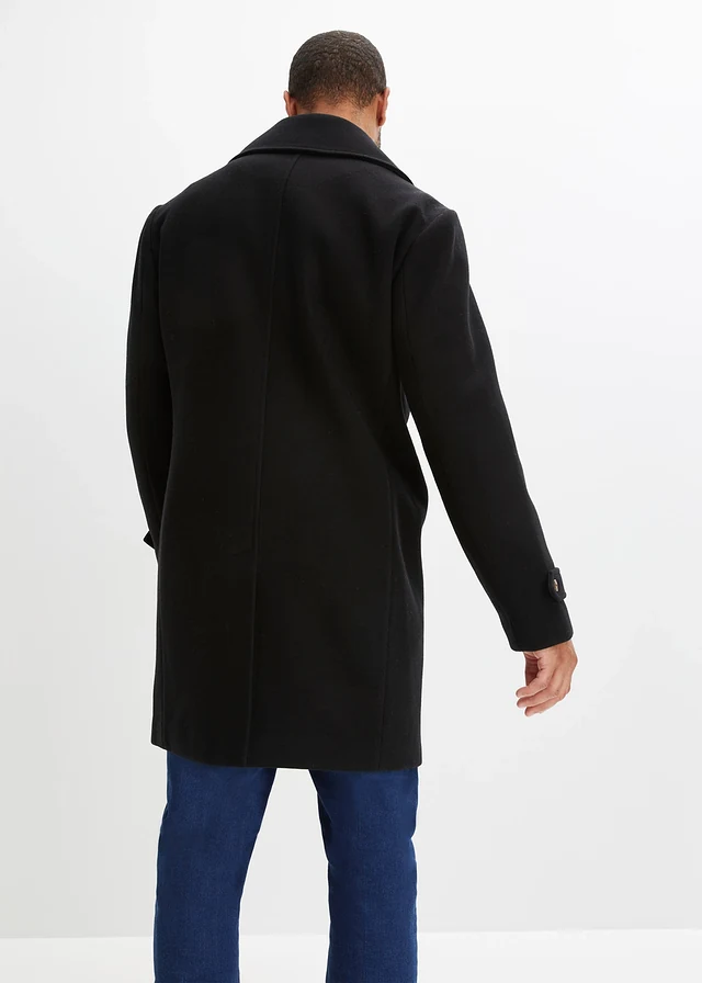 Manteau style blazer, Couleur: noir
