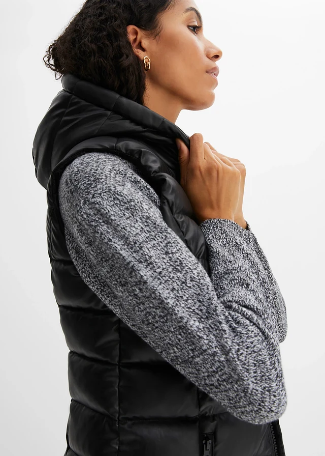Pull en maille chinée à col rond • anthracite chiné • product-page.page-title-suffix