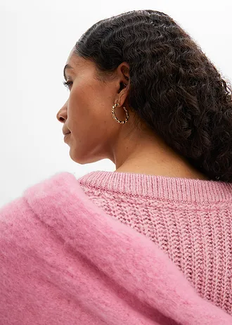 Kabátek ze silnější pleteniny • malinově růžová • bonprix obchod