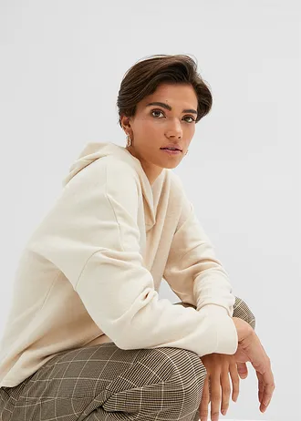 Mikina s kapucí, střih Regular Fit • šedobéžová • bonprix obchod