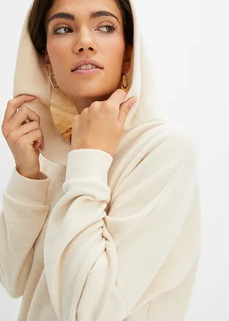 Mikina s kapucí, střih Regular Fit • šedobéžová • bonprix obchod