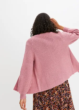Kabátek ze silnější pleteniny • malinově růžová • bonprix obchod