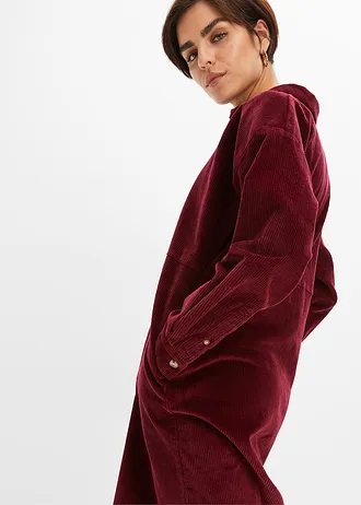 Stretch corduroy jurk • esdoornrood • bonprix online shop