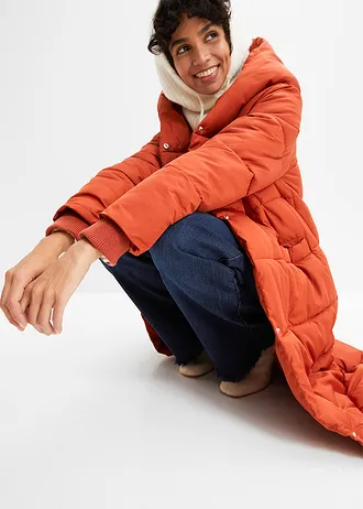 Prešívaný kabát oversize • hrdzavo hnedá • obchod bonprix