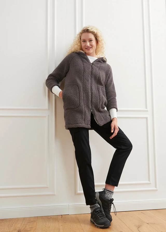 Teddy fleece vest, oversized • leisteengrijs • product-page.page-title-suffix