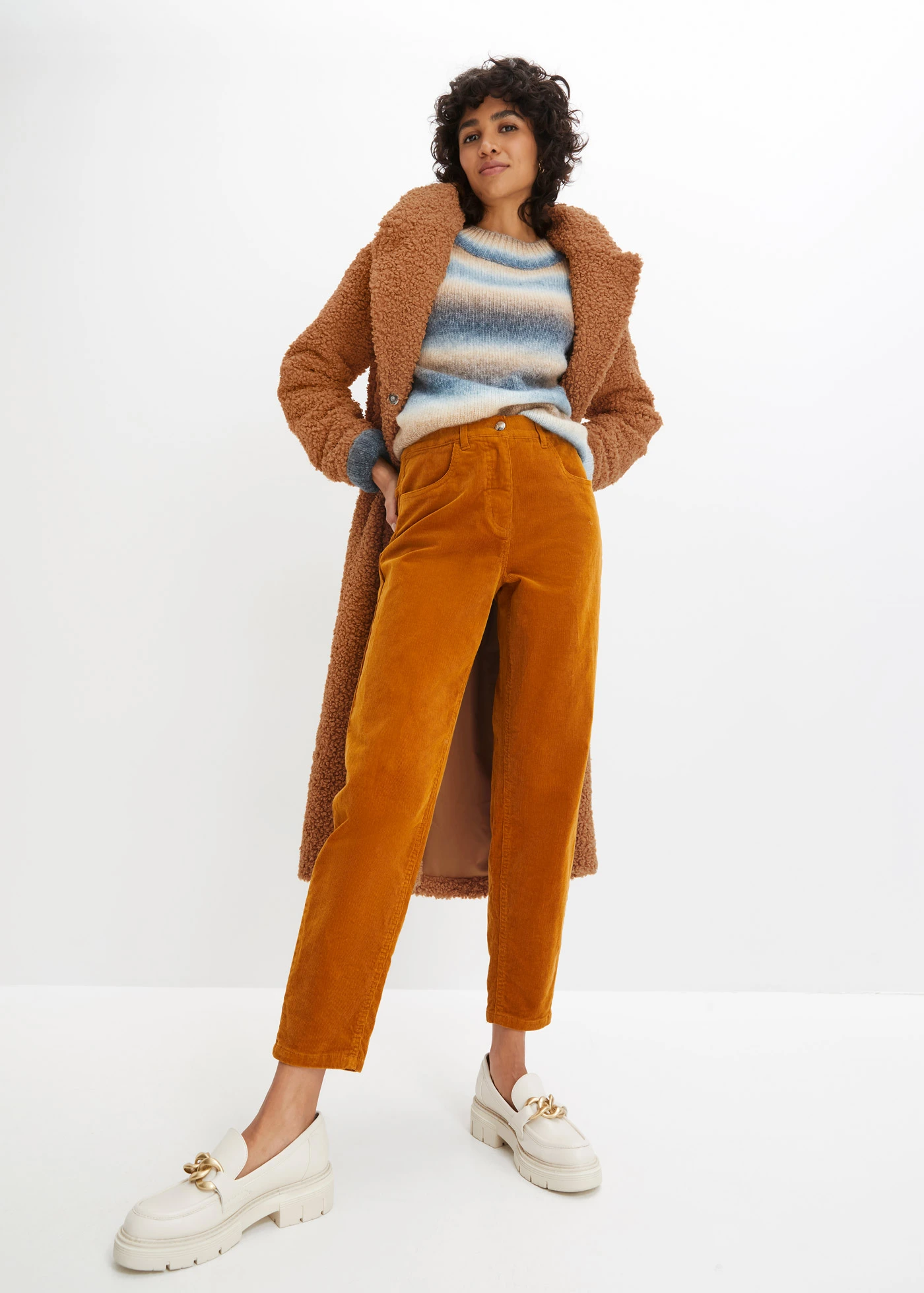 Manšestrové kalhoty • srnčí hnědá • bonprix obchod