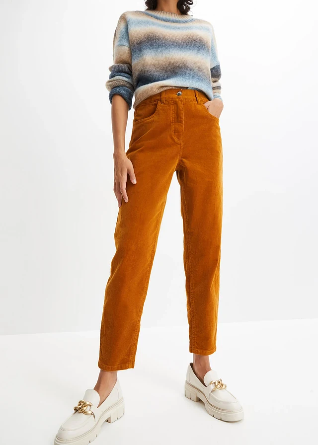 Pantalon en velours côtelé, Couleur: fauve