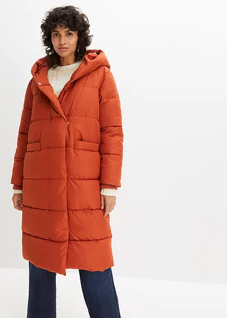 Prešívaný kabát oversize • hrdzavo hnedá • obchod bonprix