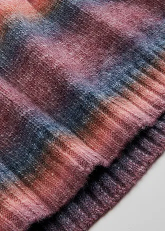 Pull en maille effet tie & dye • rose framboise-bleu foncé-rouille-rouge érable • Boutique bonprix