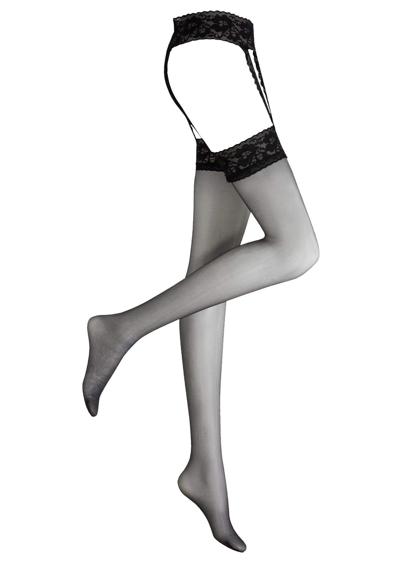 Harisnya+harisnyatartó 20 DEN • fekete • bonprix áruház