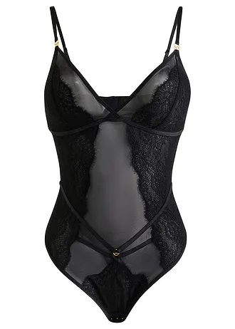 Stringbody bez kostic • černá • bonprix obchod