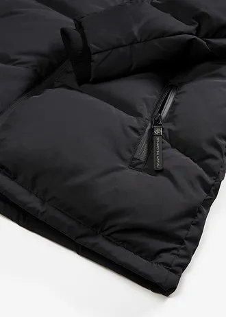 Geacă impermeabilă cu puf natural și tehnologie bionic pentru păstrarea căldurii • negru • magazin bonprix