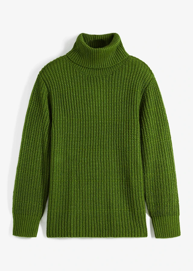Pull en maille à col roulé