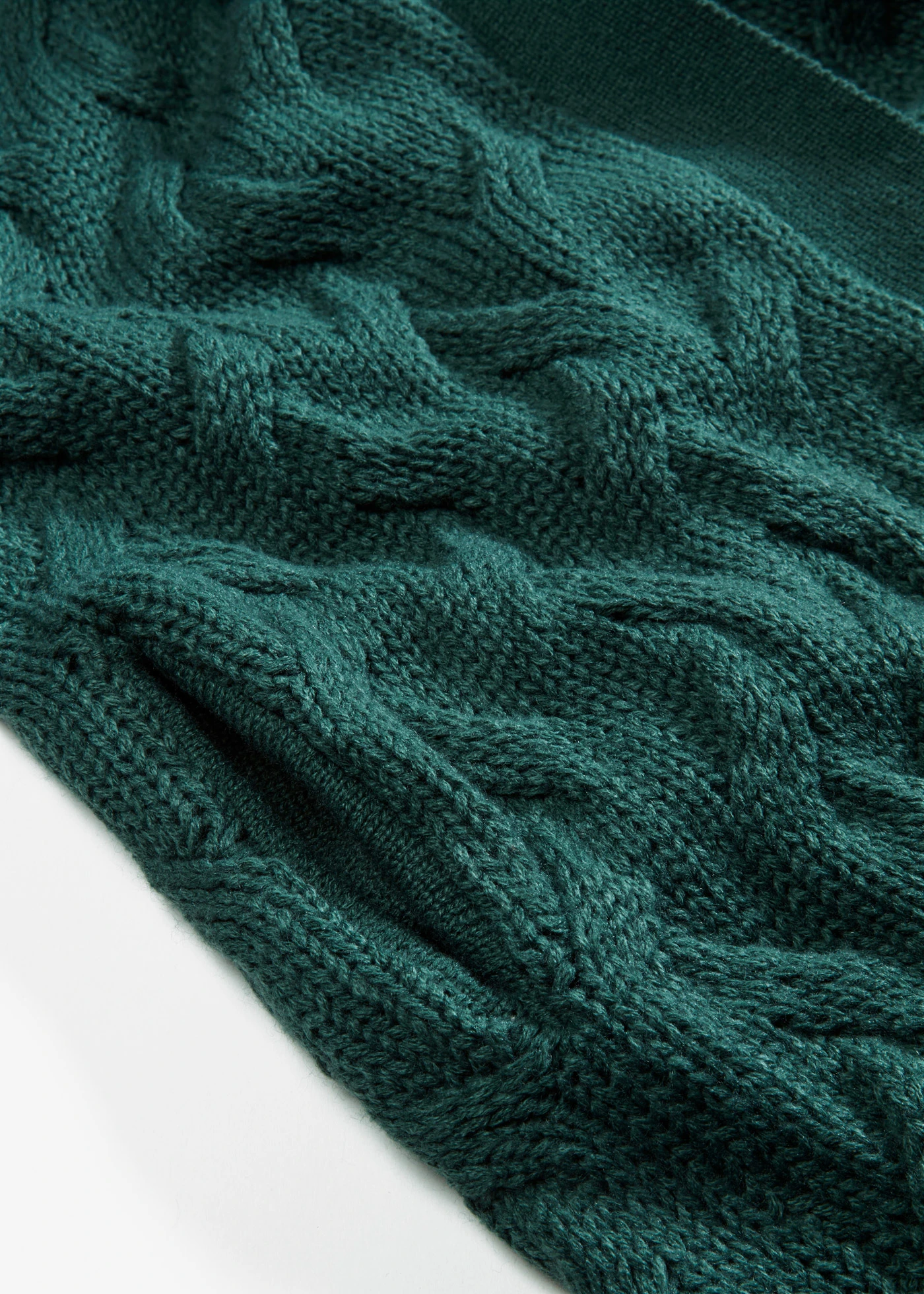 Gilet long en maille torsadée • vert mat • Boutique bonprix