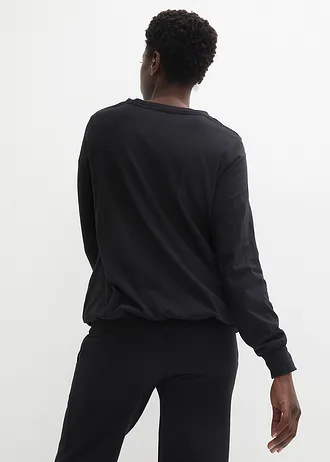 Volné sportovní triko, barva: černá