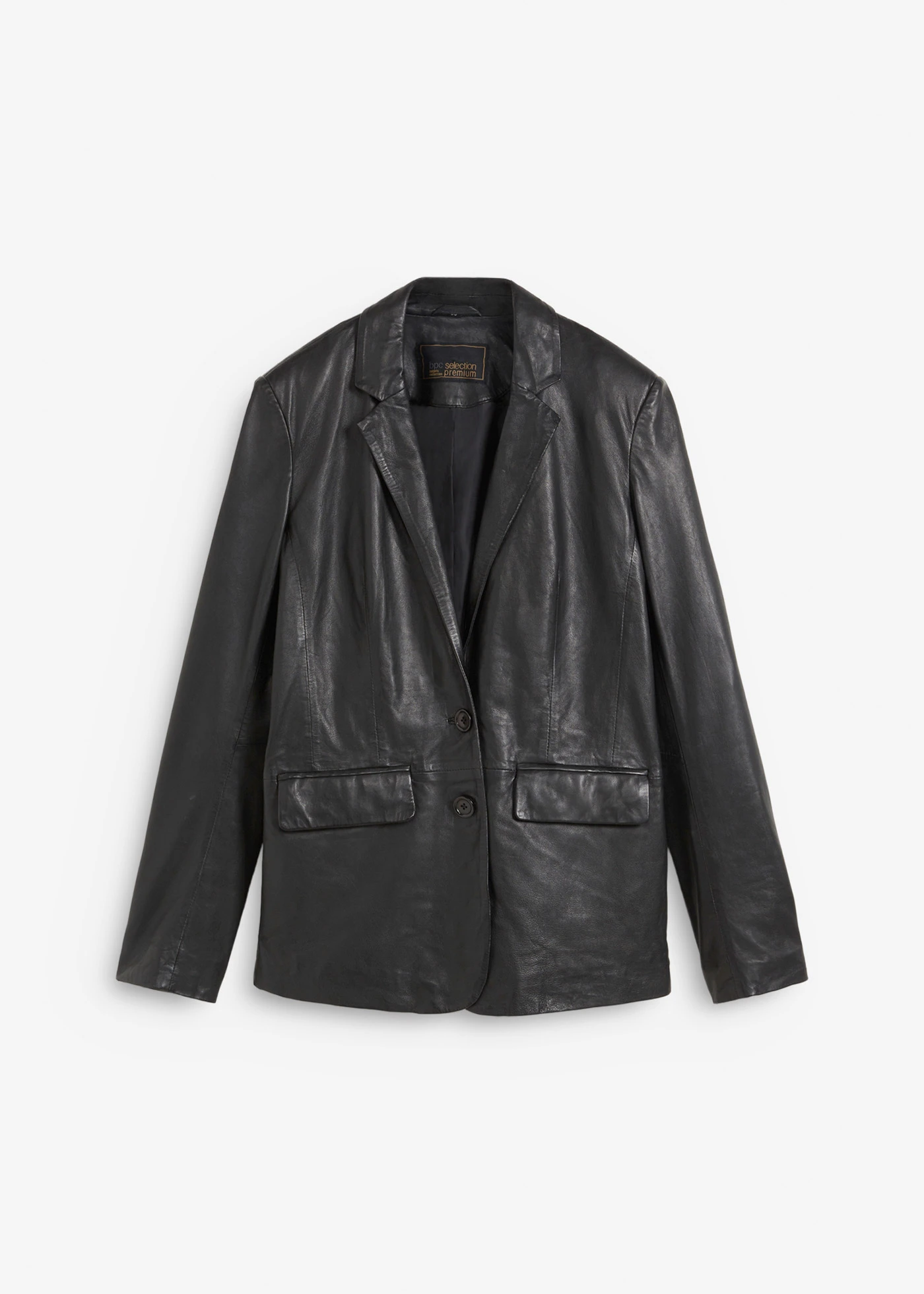 Blazer van lamsnappa • zwart • bonprix online shop