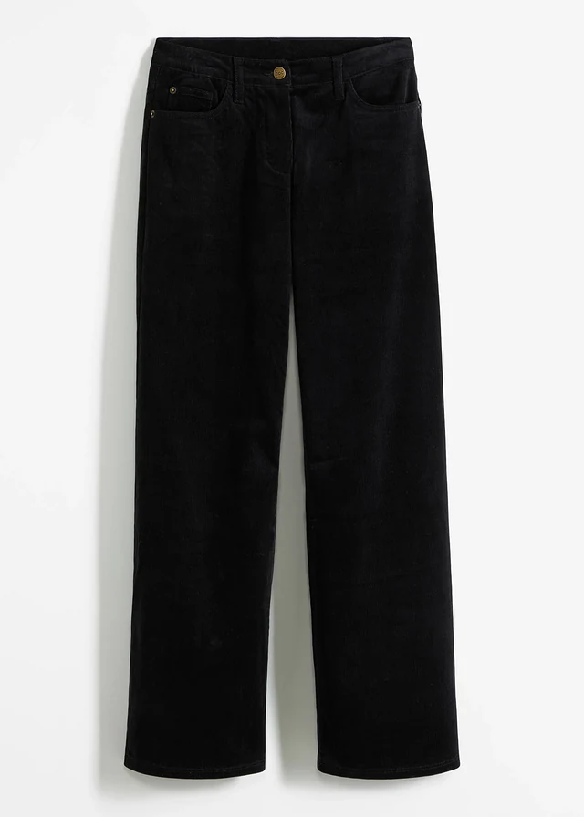Pantalon large en velours côtelé