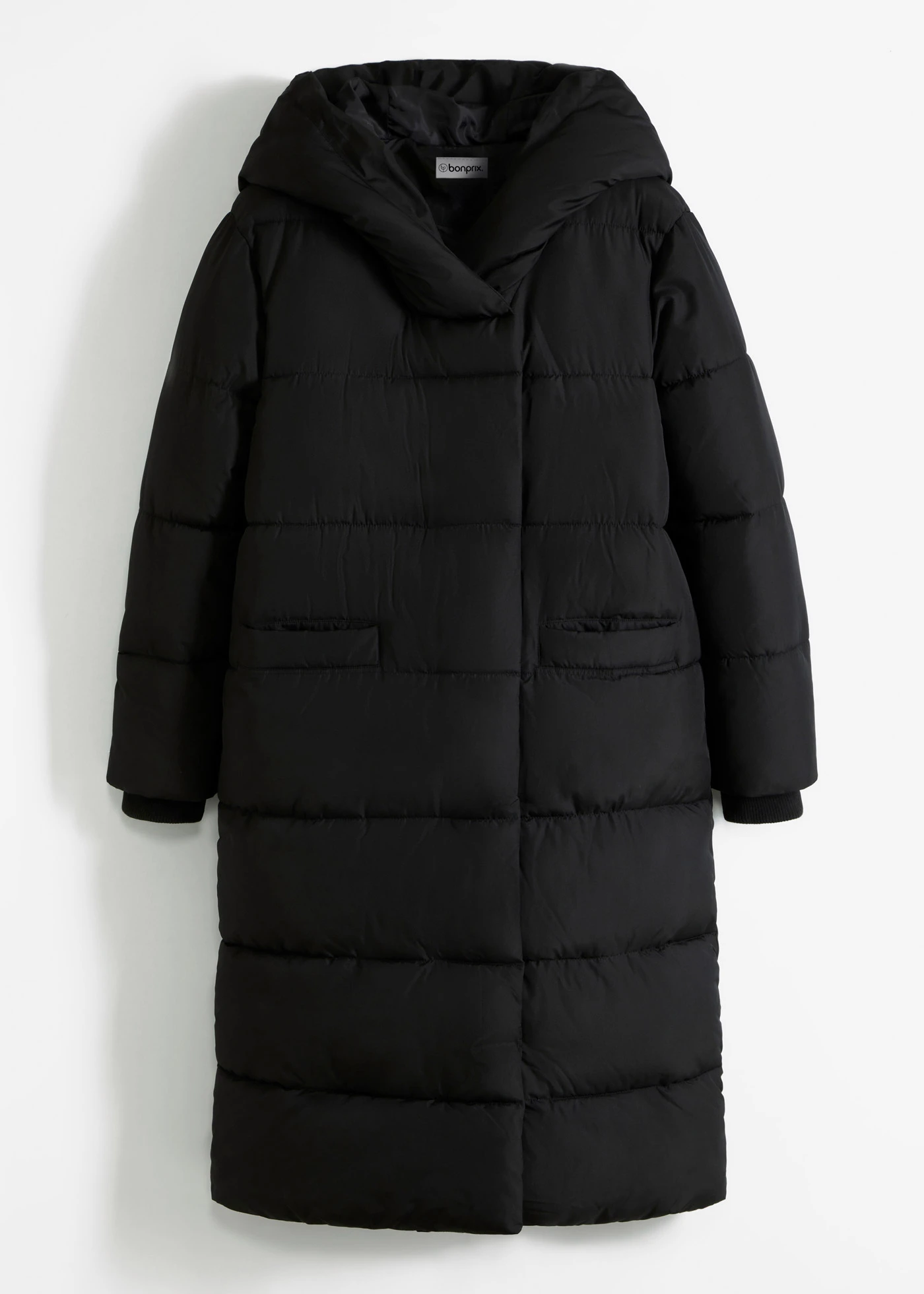 Mantou oversize, matlasat • negru • magazin bonprix