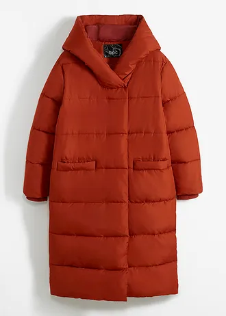 Prešívaný kabát oversize • hrdzavo hnedá • obchod bonprix