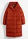 Oversized, gewatteerde jas, Kleur: roestbruin