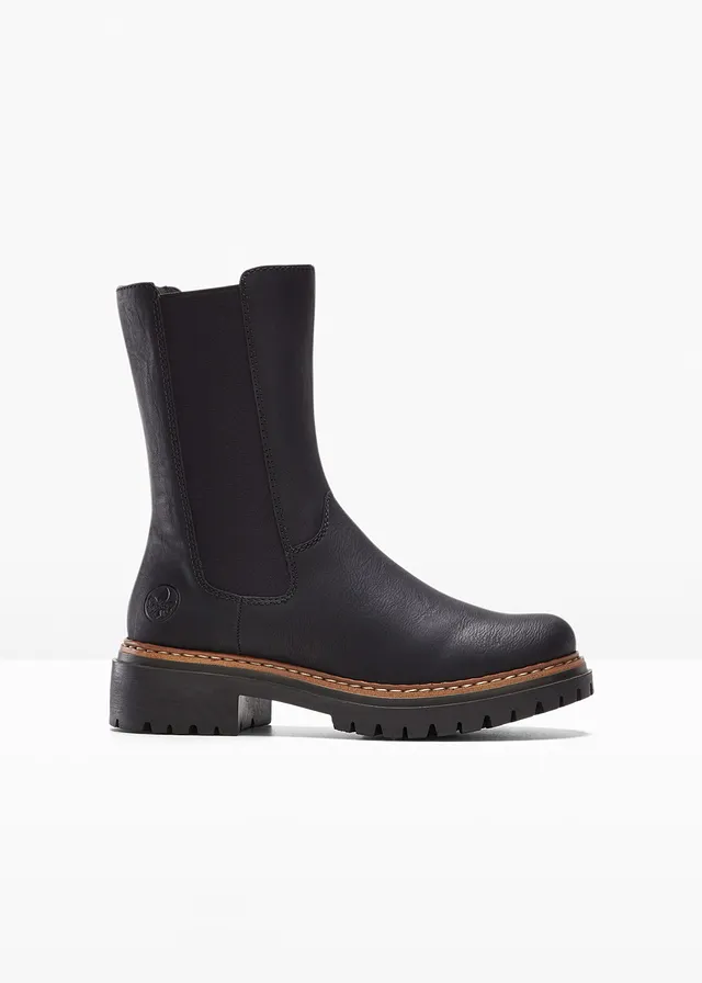 Chelsea boots van Rieker, Kleur: zwart