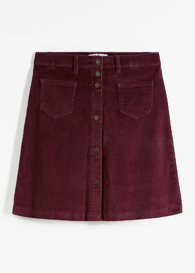 Fustă raiată cu naturi, stretch