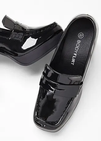 Loafer pumps • zwart lak • bonprix online shop