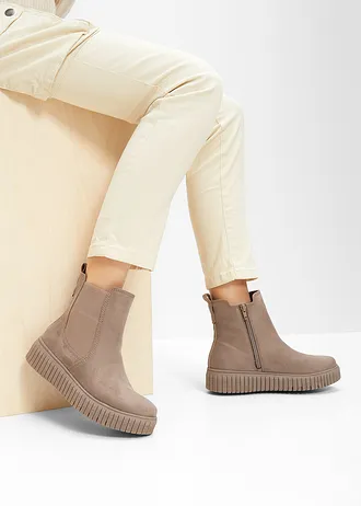 Obuv Chelsea, značka Jana • hnědošedá • bonprix obchod