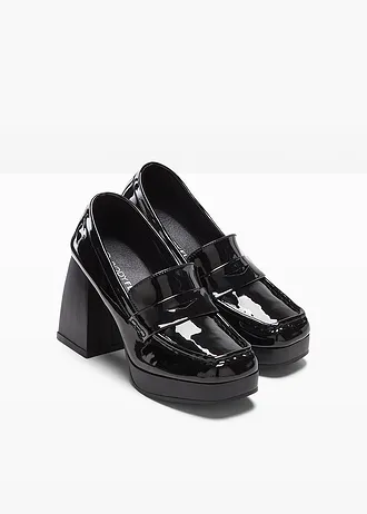 Loafer pumps • zwart lak • bonprix online shop